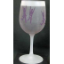 Frosted Shabbat Wine Glass