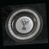 10.5 inch etched glass Tree of life plate