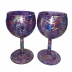 Purple Wine Glass Set