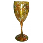 "Hagafen  Golden Wine Goblet -tall