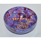 Purple Yahrzeit  Candle Holder Yahrzeit  Candle Holder-Purple